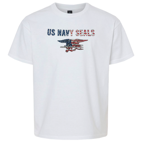 Toddler US NAVY SEALS Trident Flag T-shirt