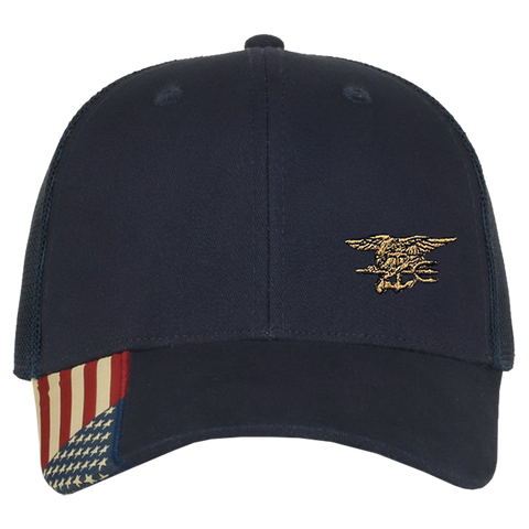 USA Flag Trident Mesh Cap