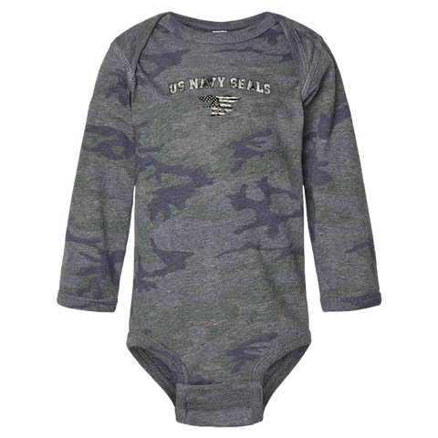 US Navy SEAL Trident Long Sleeve Bodysuit