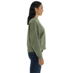 Ladies Light Olive Trident Heavyweight Sweatshirt