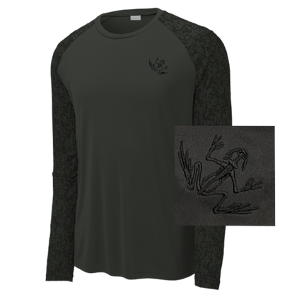 Bone Frog Black Long Sleeve Digi Camo Tee