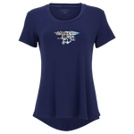 Boxercraft Trident American Flag Bamboo Scoop Neck T-shirt