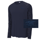 Trident Navy Long Sleeve Digi Camo Tee