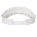 White Flexfit Visor with Gold Trident